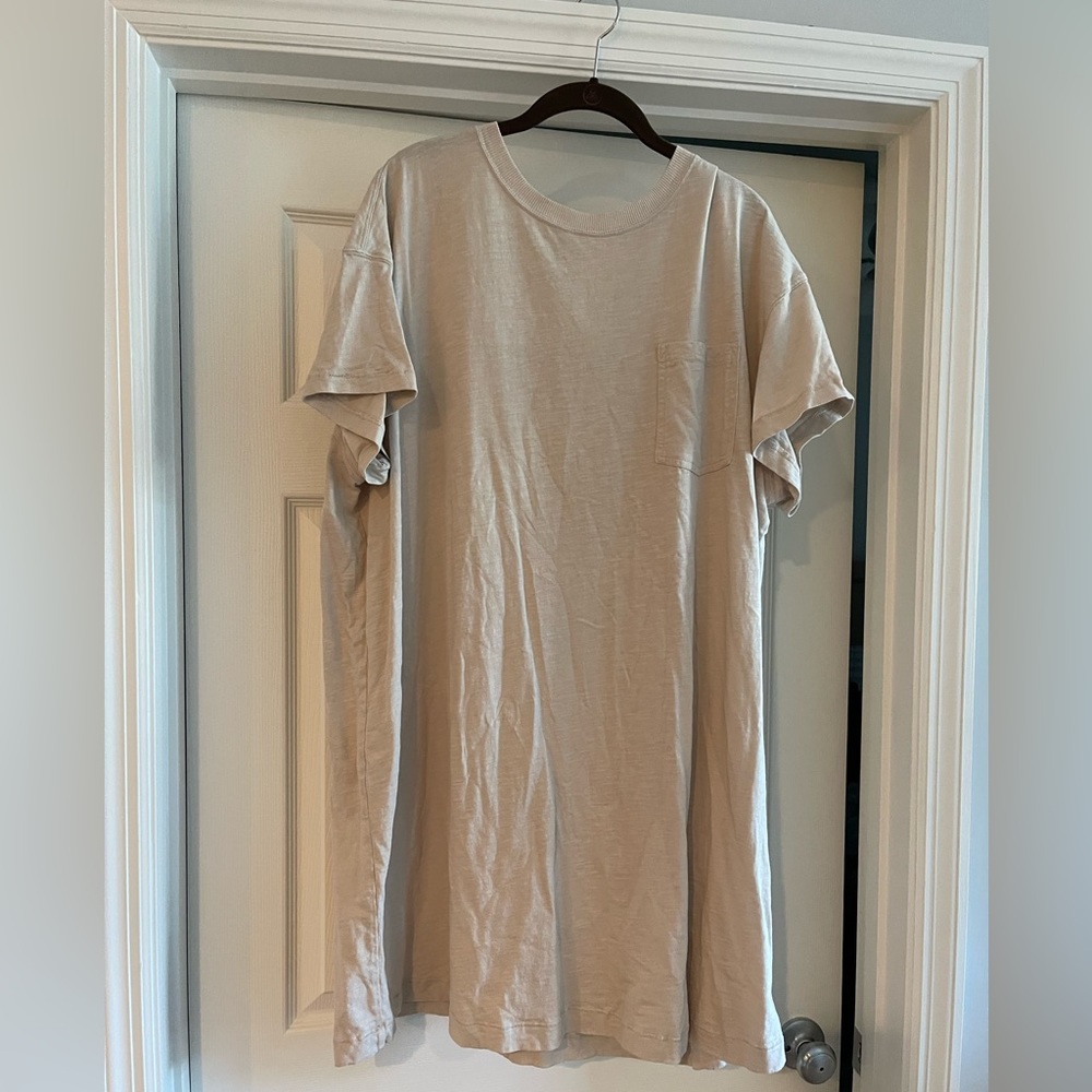 Tan Old Navy T-Shirt Dress, Never Worn